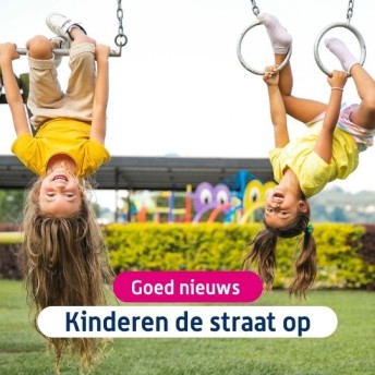 Kinderen de straat op